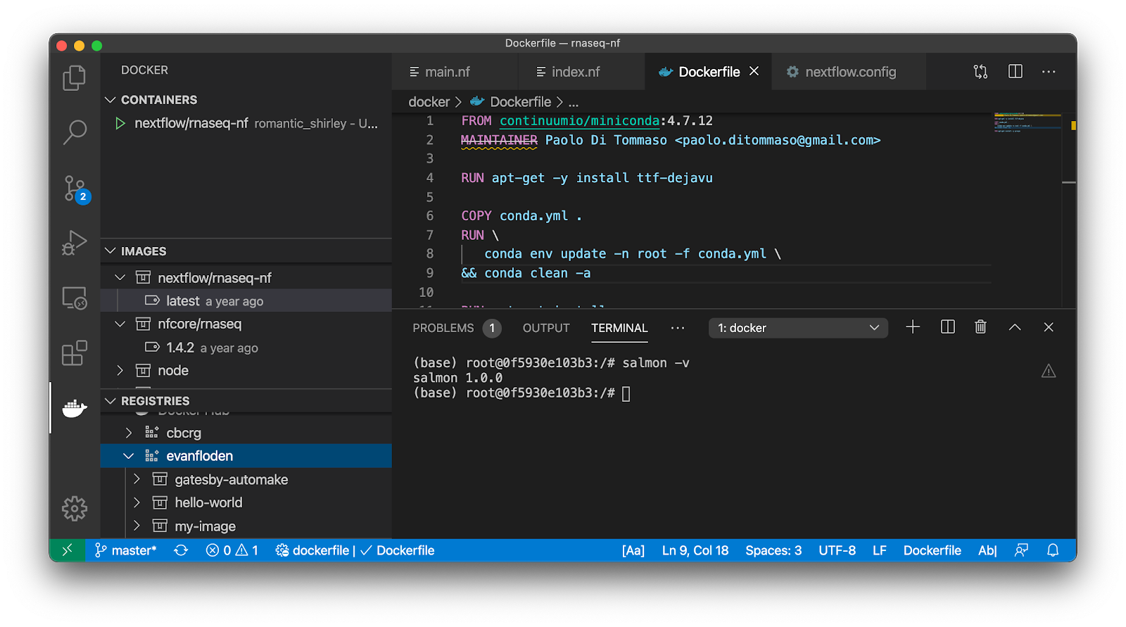VSCode with Docker Extension